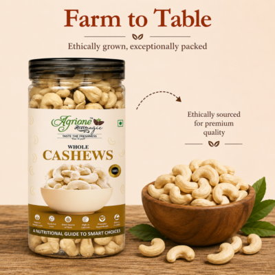 Whole Cashews – W240 grade