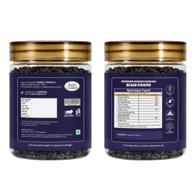 Black Raisins - Naturally Sweet, Soft & Nourishing