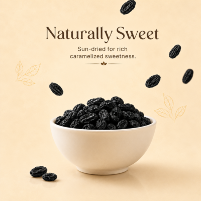 Black Raisins - Naturally Sweet, Soft & Nourishing