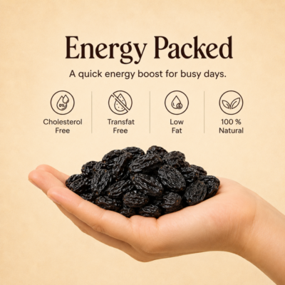 Black Raisins - Naturally Sweet, Soft & Nourishing